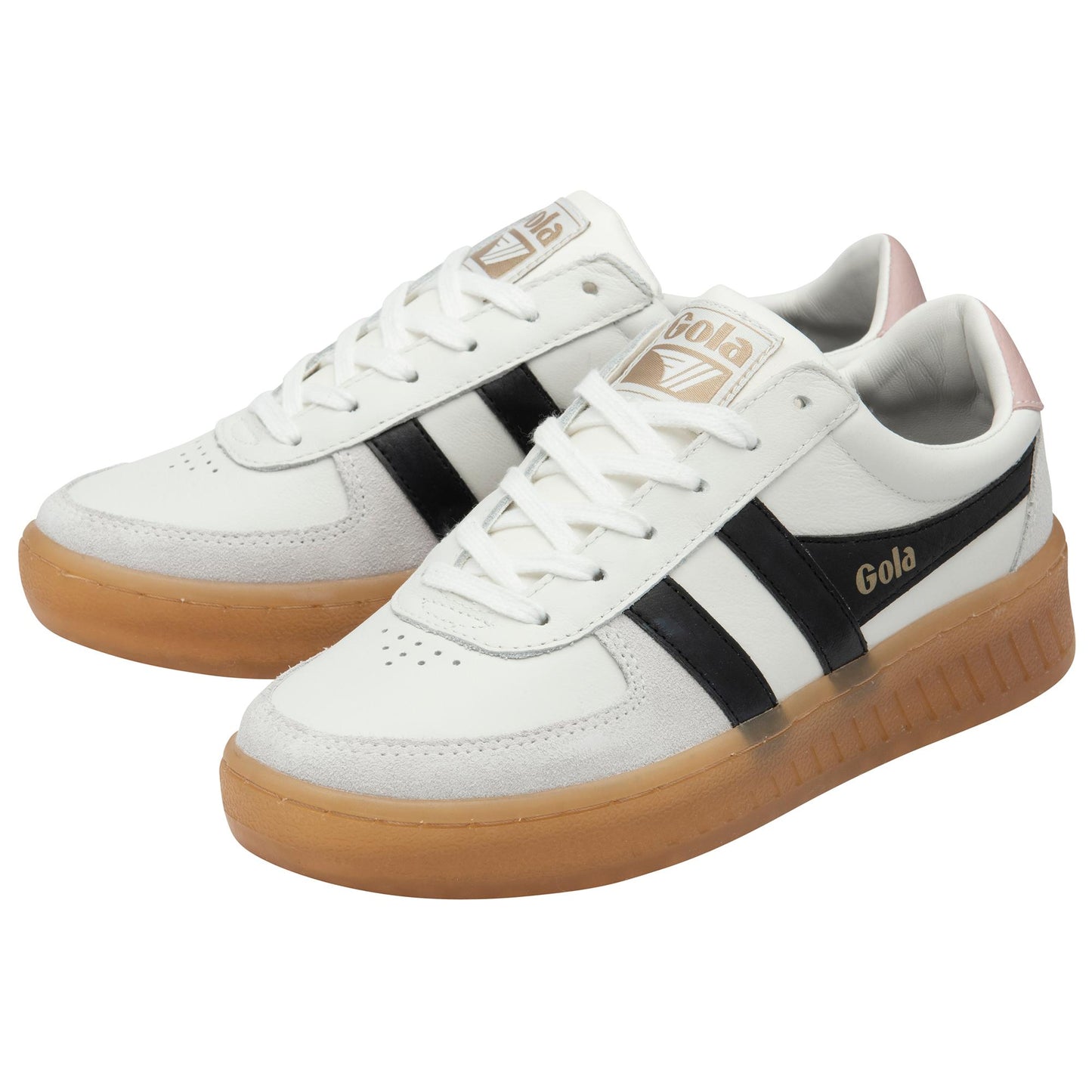 Gola Women GRANDSLAM ELITE WHITE/BLACK/CHALK PINK/GUM