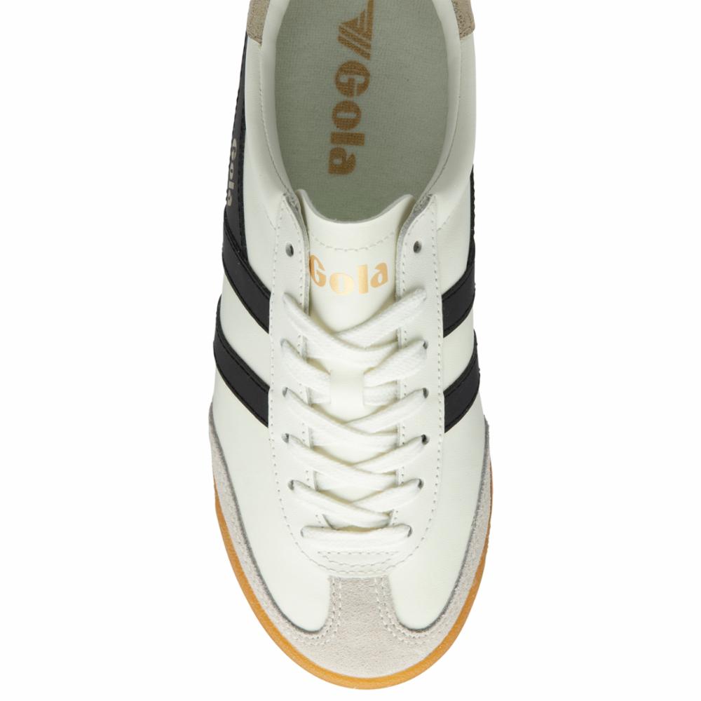 Gola Women TORPEDO LEATHER OFF WHITE/BLACK/GOLD
