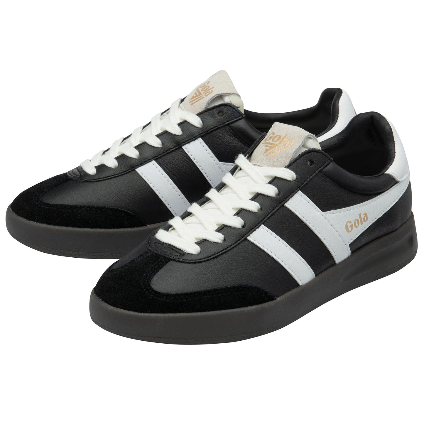 Gola Women CYCLONE LEATHER BLACK/WHITE/DARK GUM