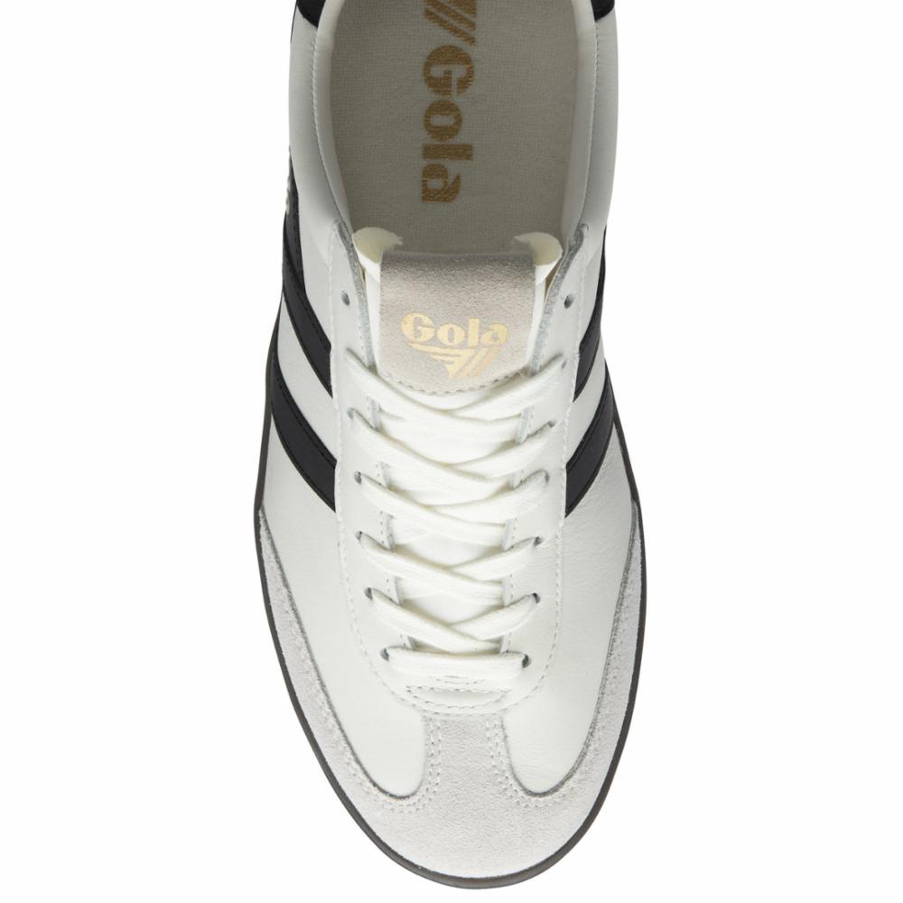 Gola Women CYCLONE LEATHER WHITE/BLACK/DARK GUM