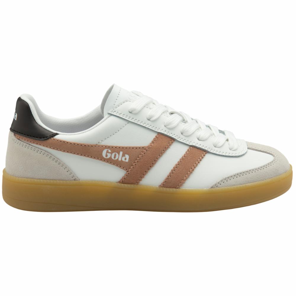 Gola Women VIPER LEATHER WHITE/CAMEO/DARK BROWN/GUM
