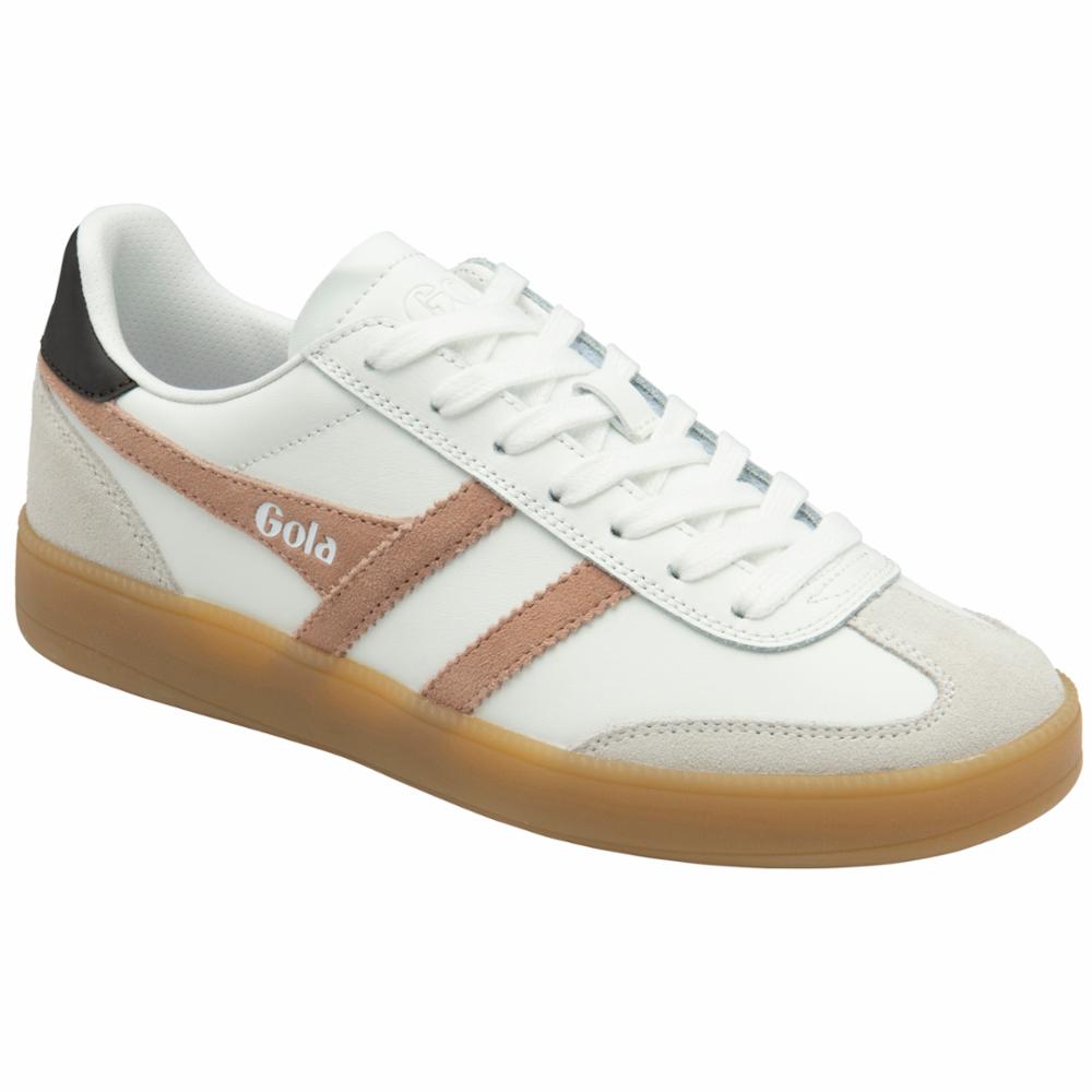 Gola Women VIPER LEATHER WHITE/CAMEO/DARK BROWN/GUM