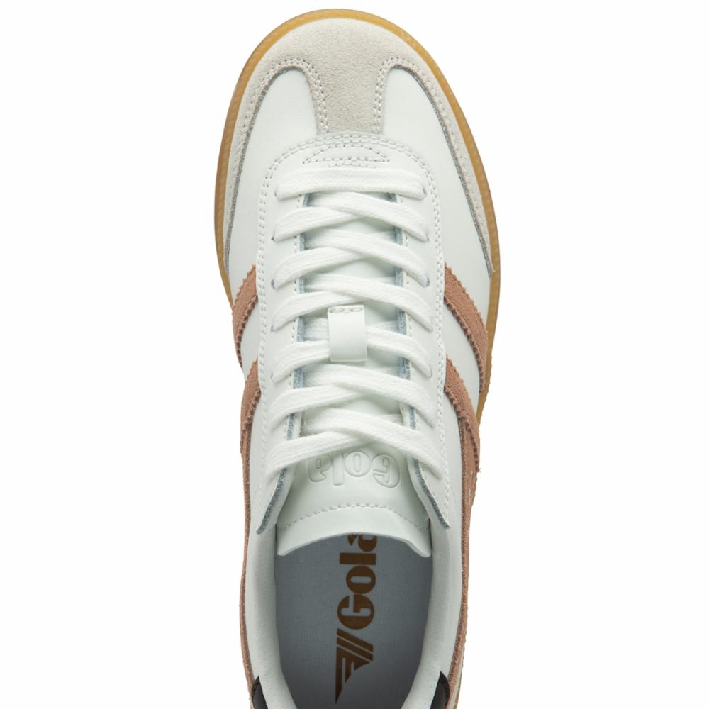 Gola Women VIPER LEATHER WHITE/CAMEO/DARK BROWN/GUM
