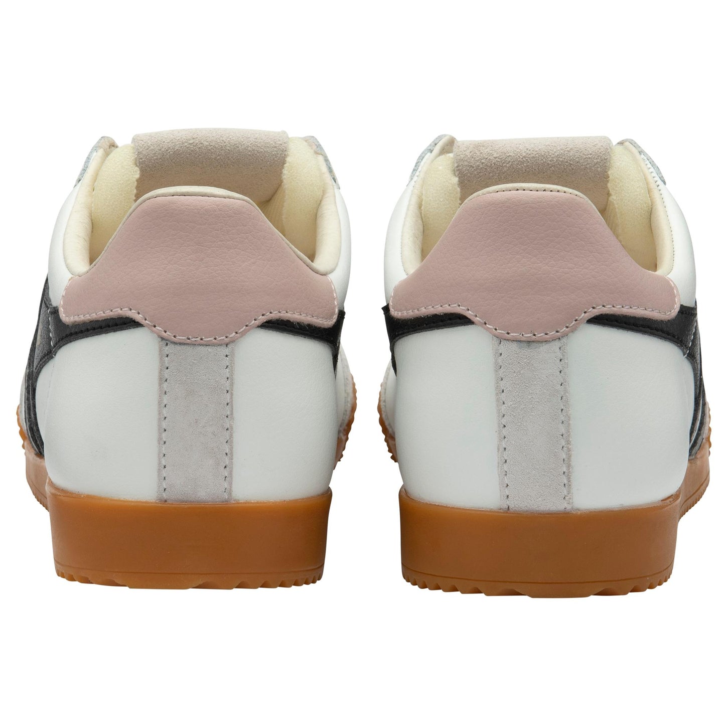 Gola Women ELAN LEATHER WHITE/BLACK/CHALK PINK