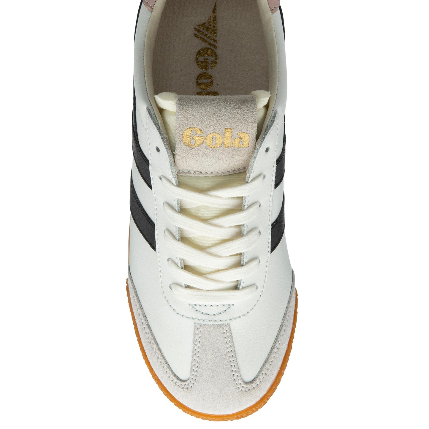 Gola Women ELAN LEATHER WHITE/BLACK/CHALK PINK