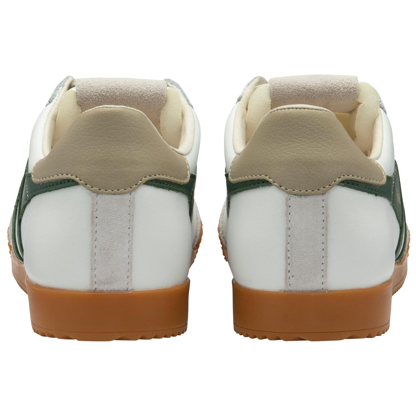 Gola Women ELAN LEATHER WHITE/EVERGREEN/BONE