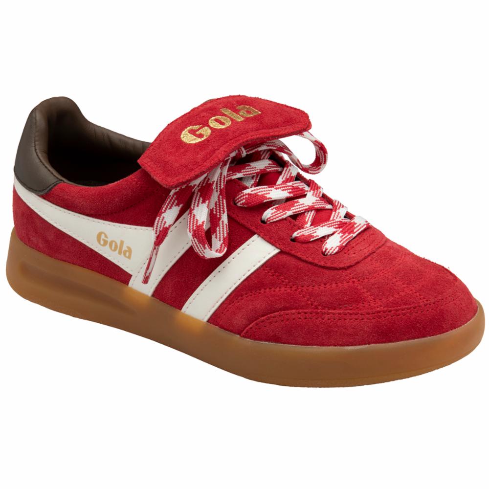 Gola Women STADIA 86 RED/OFF WHITE/DARK BROWN/GUM