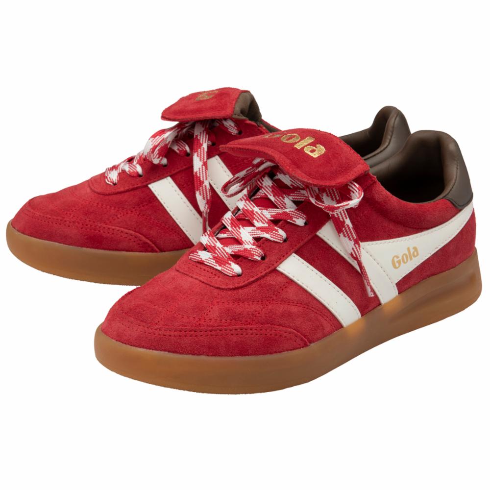 Gola Women STADIA 86 RED/OFF WHITE/DARK BROWN/GUM