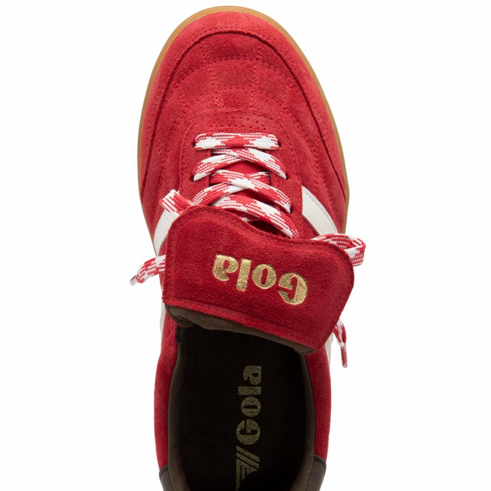 Gola Women STADIA 86 RED/OFF WHITE/DARK BROWN/GUM