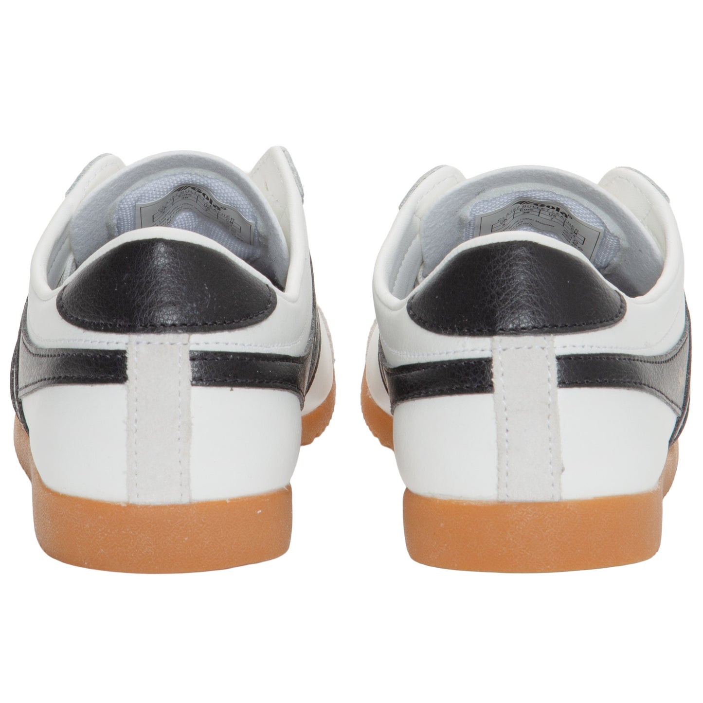 GOLA WOMEN BULLET LEATHER BLACK/WHITE/GUM