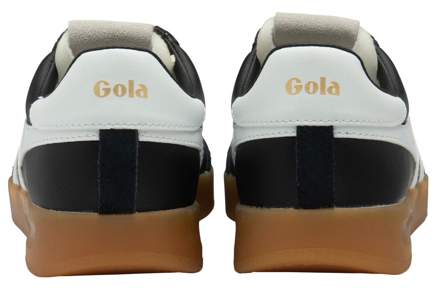 GOLA WOMEN CYCLONE LEATHER BLACK/WHITE/GUM