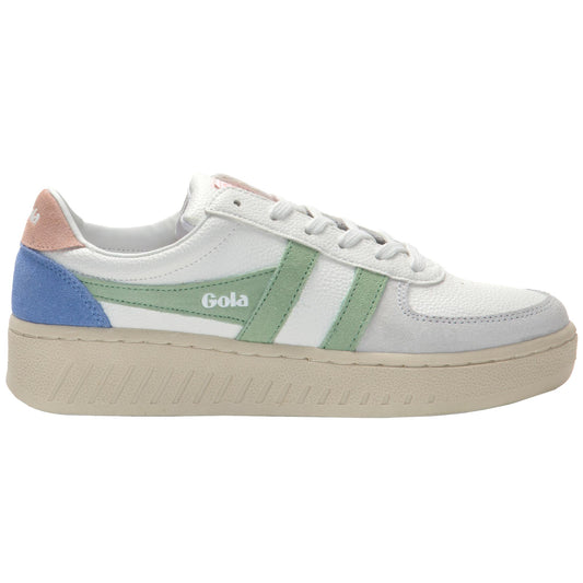 Gola Women GRANDSLAM TRIDENT WHITE/PATINA GREEN/PEARL PINK