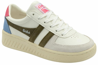 Gola Women GRANDSLAM TRIDENT WHITE/KHAKI/PINK