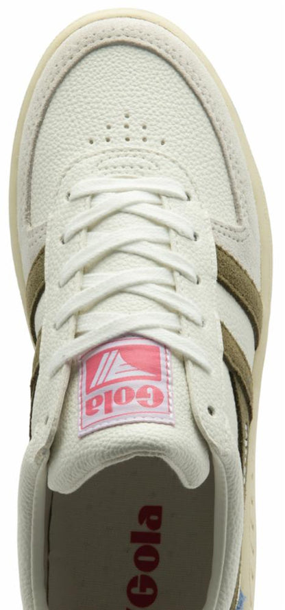 Gola Women GRANDSLAM TRIDENT WHITE/KHAKI/PINK