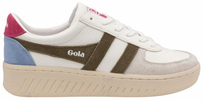 Gola Women GRANDSLAM TRIDENT WHITE/KHAKI/PINK
