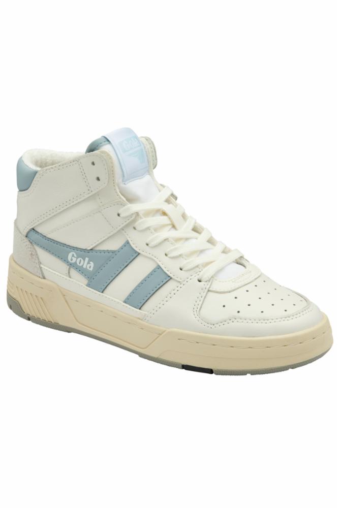 Gola Women ALL COURT HIGH LACE WHITE/ICE/BLUE