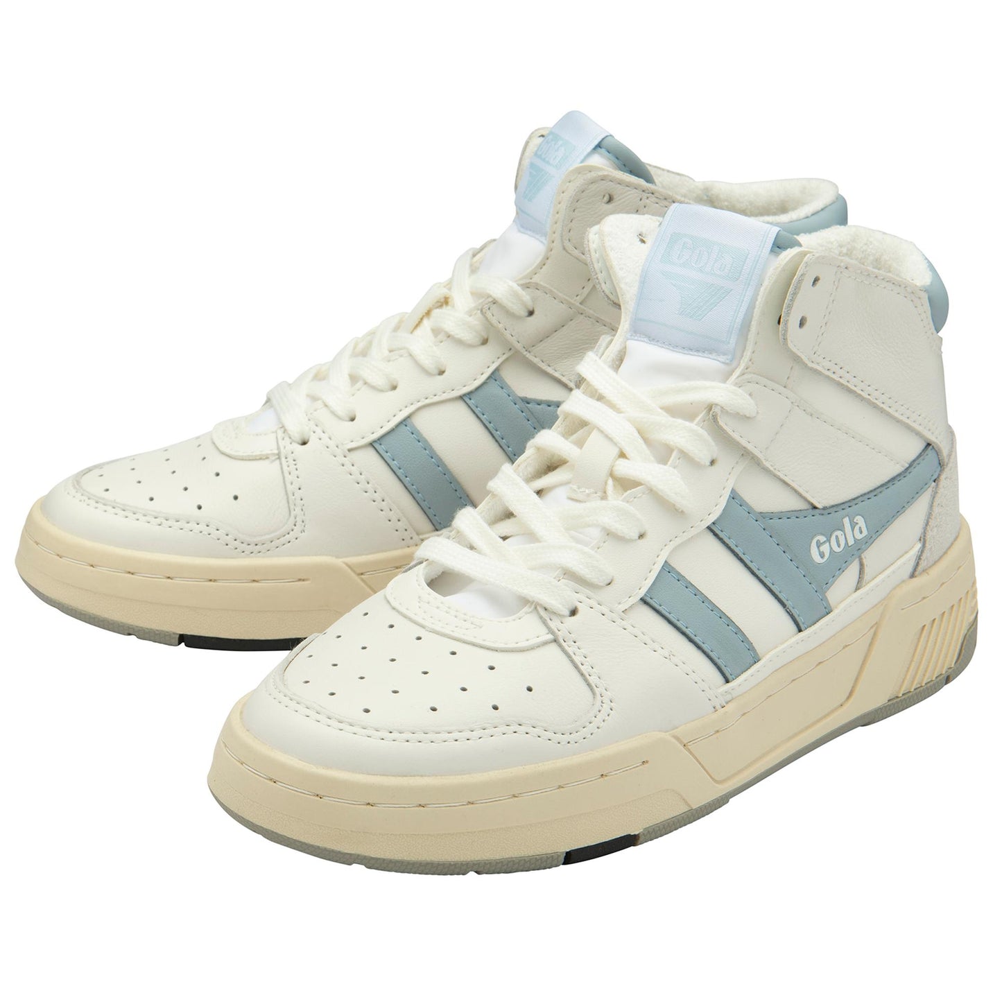 Gola Women ALL COURT HIGH LACE WHITE/ICE/BLUE