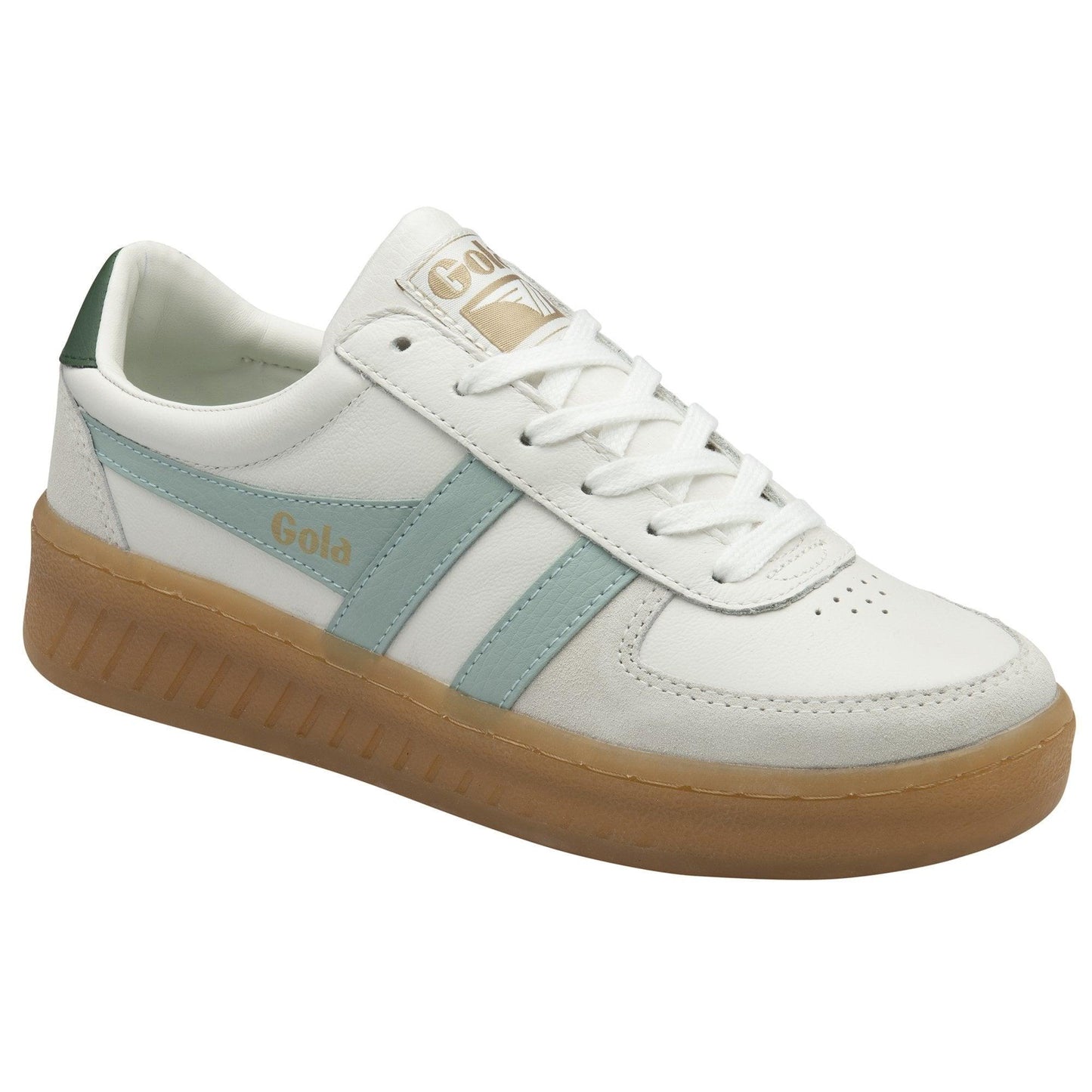 Gola Women GRANDSLAM ELITE WHITE/SURF/EVERGREEN/GUM