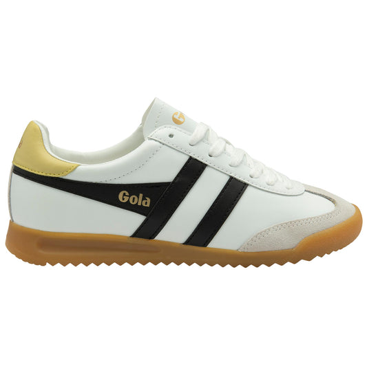 Gola Women TORPEDO LEATHER WHITE/BLACK/LEMON