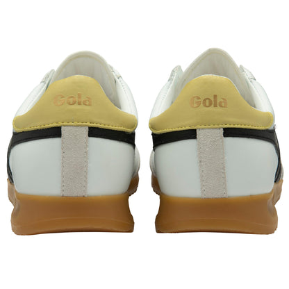 Gola Women TORPEDO LEATHER WHITE/BLACK/LEMON