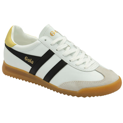 Gola Women TORPEDO LEATHER WHITE/BLACK/LEMON