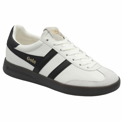 Gola Women CYCLONE LEATHER WHITE/BLACK/DARK GUM