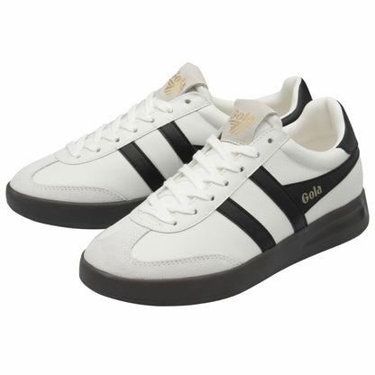Gola Women CYCLONE LEATHER WHITE/BLACK/DARK GUM