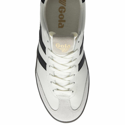 Gola Women CYCLONE LEATHER WHITE/BLACK/DARK GUM