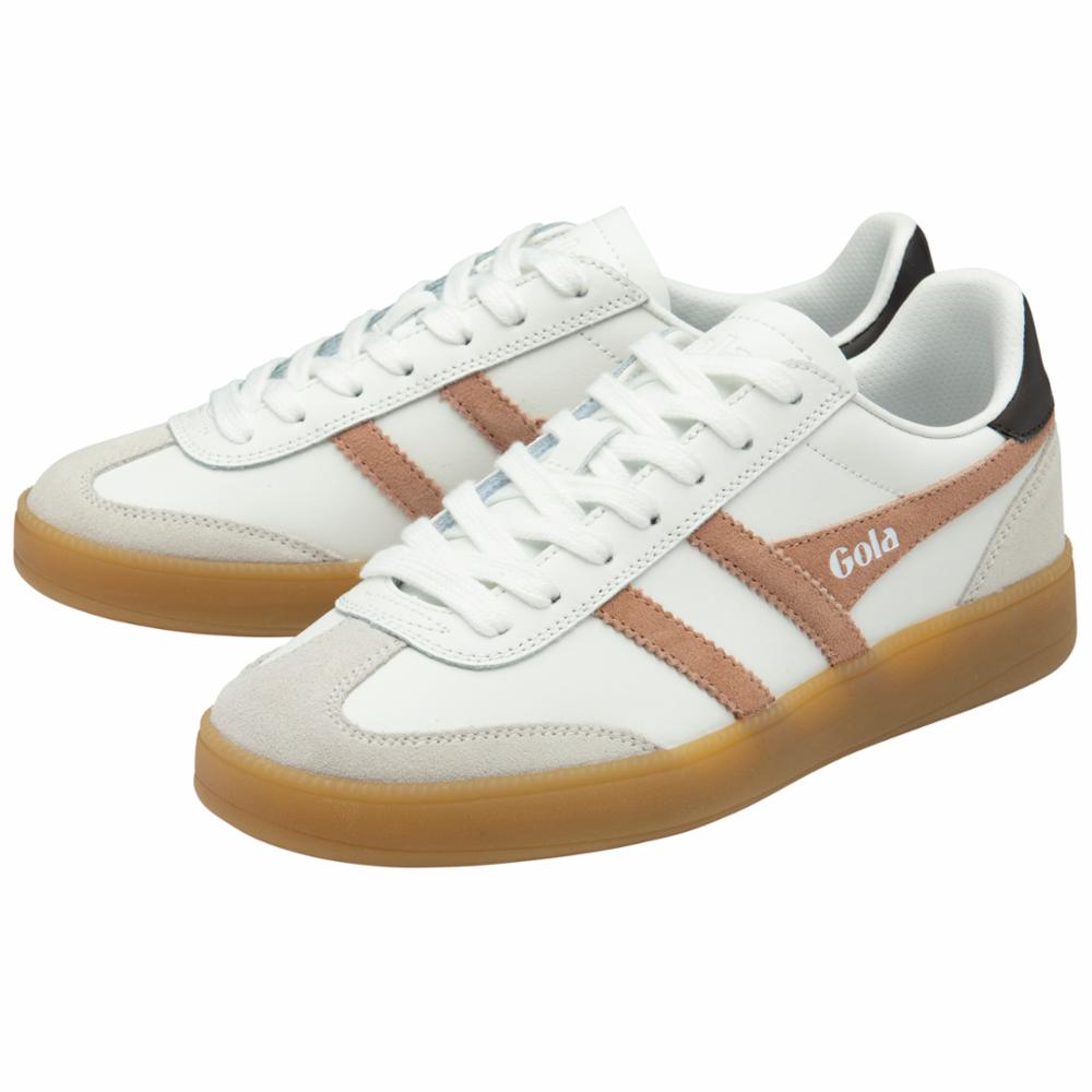 Gola Women VIPER LEATHER WHITE/CAMEO/DARK BROWN/GUM