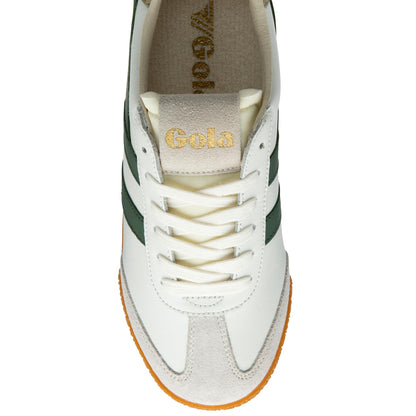 Gola Women ELAN LEATHER WHITE/EVERGREEN/BONE
