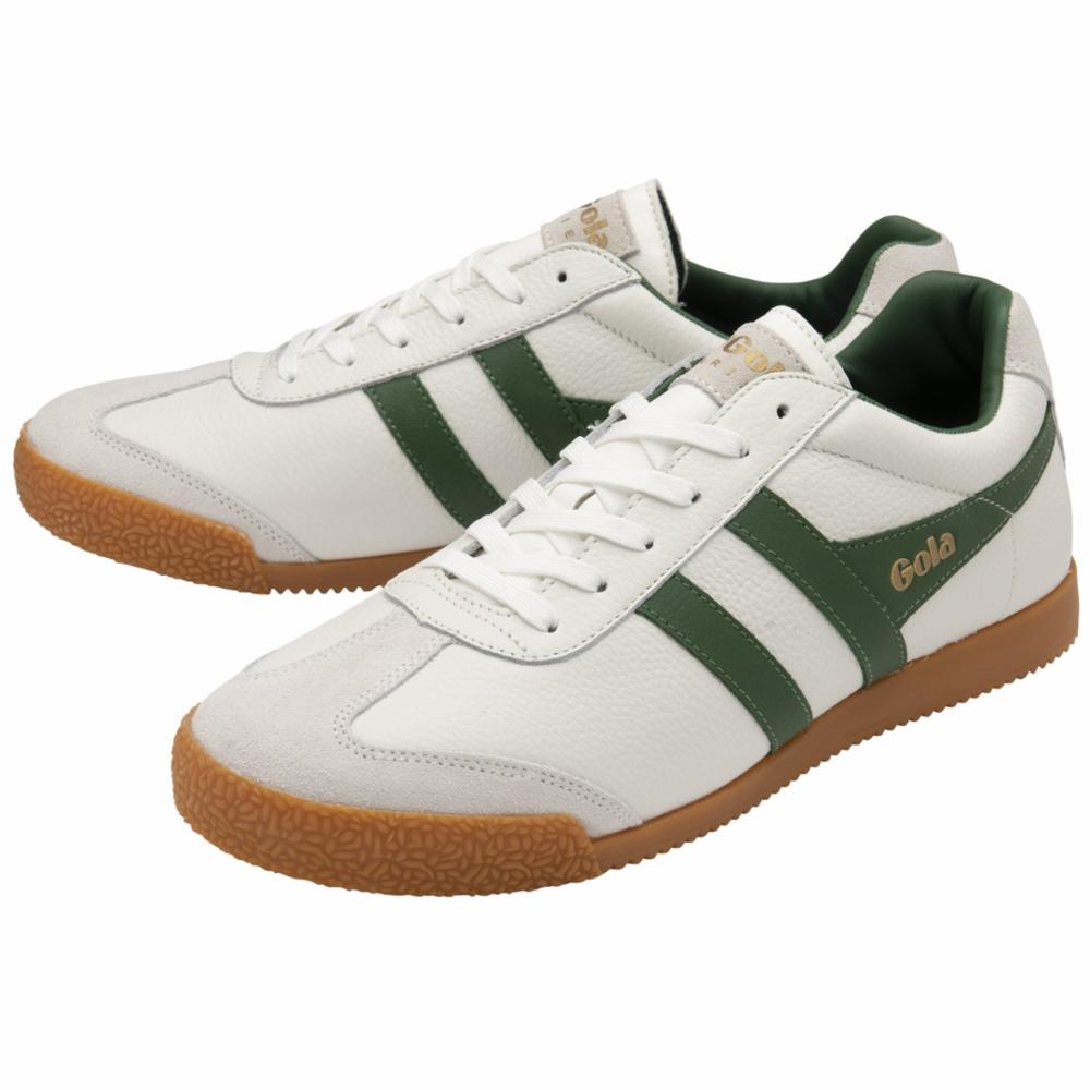 Gola Men HARRIER LEATHER WHITE/GREEN/GREEN