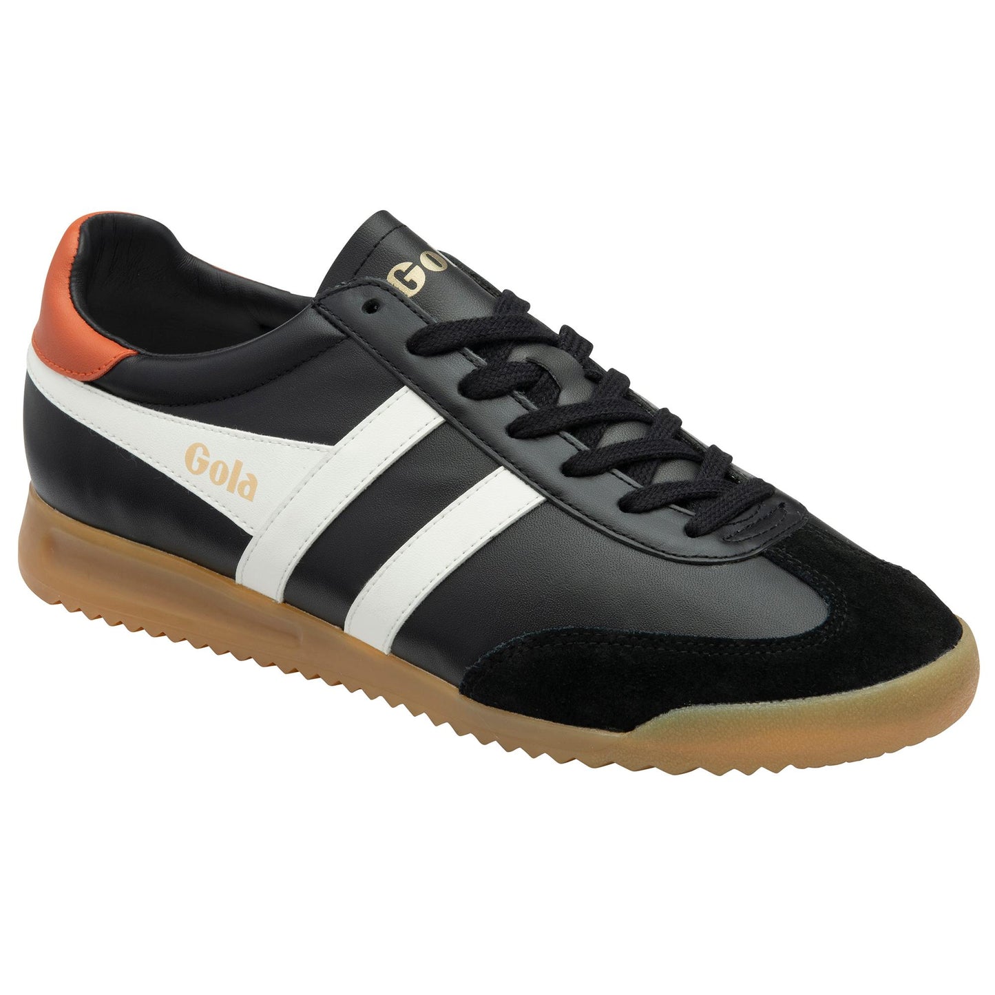 Gola Men TORPEDO LEATHER BLACK/OFF WHITE/MOODY ORANGE