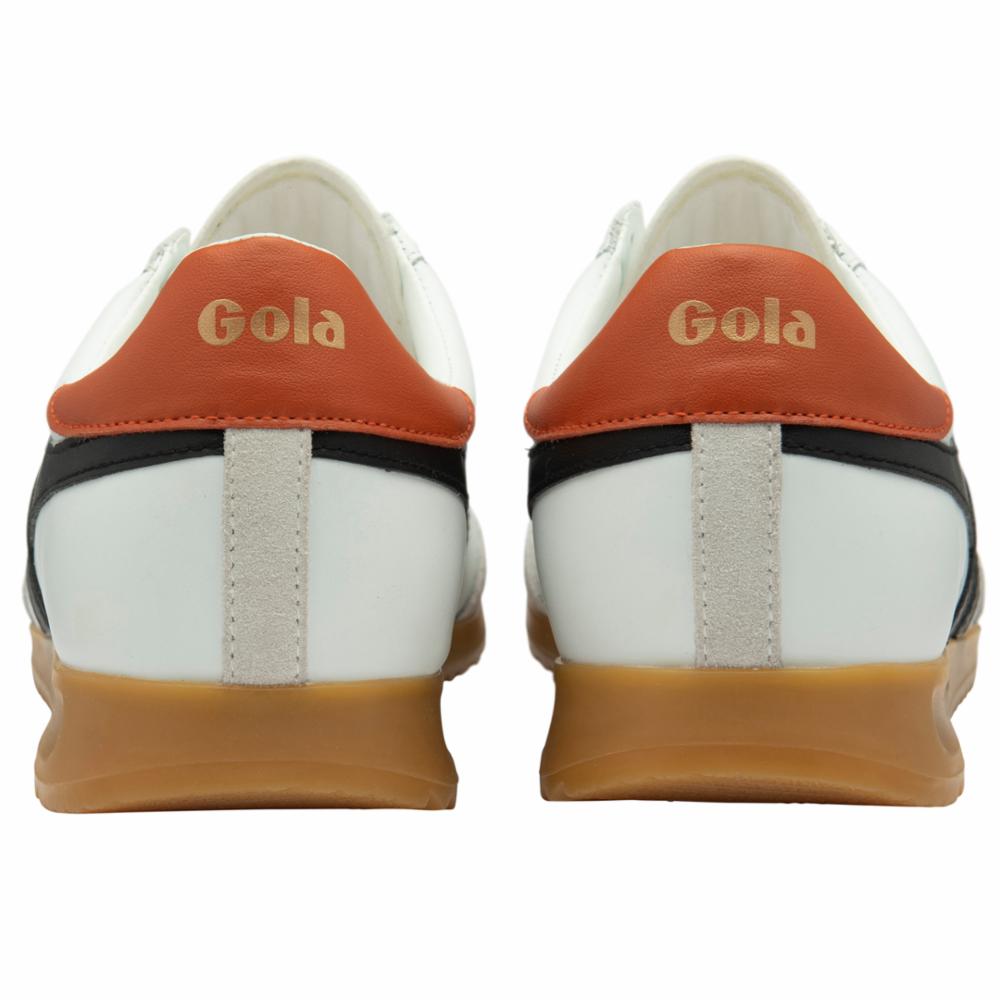 Gola Men TORPEDO LEATHER WHITE/BLACK/MOODYORANGE/LEA