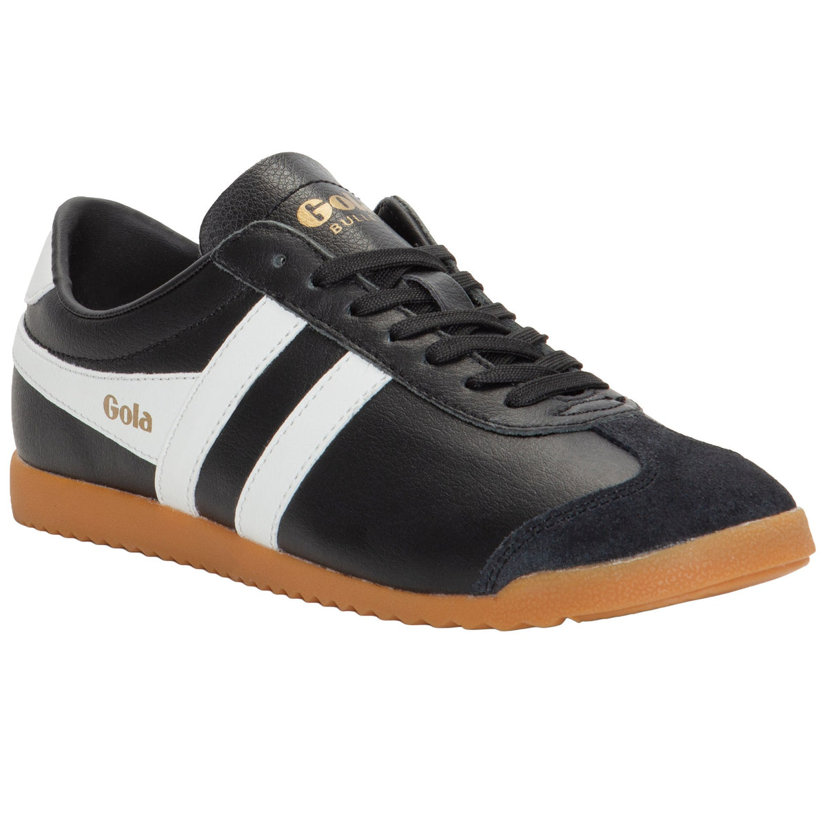 GOLA WOMEN BULLET LEATHER WHITE/BLACK/GUM – Gola Canada