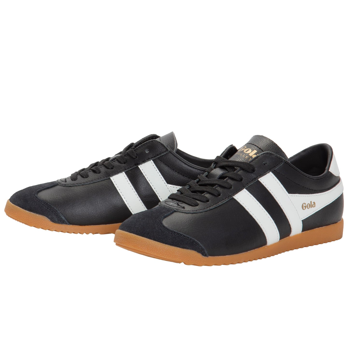 GOLA WOMEN BULLET LEATHER WHITE/BLACK/GUM