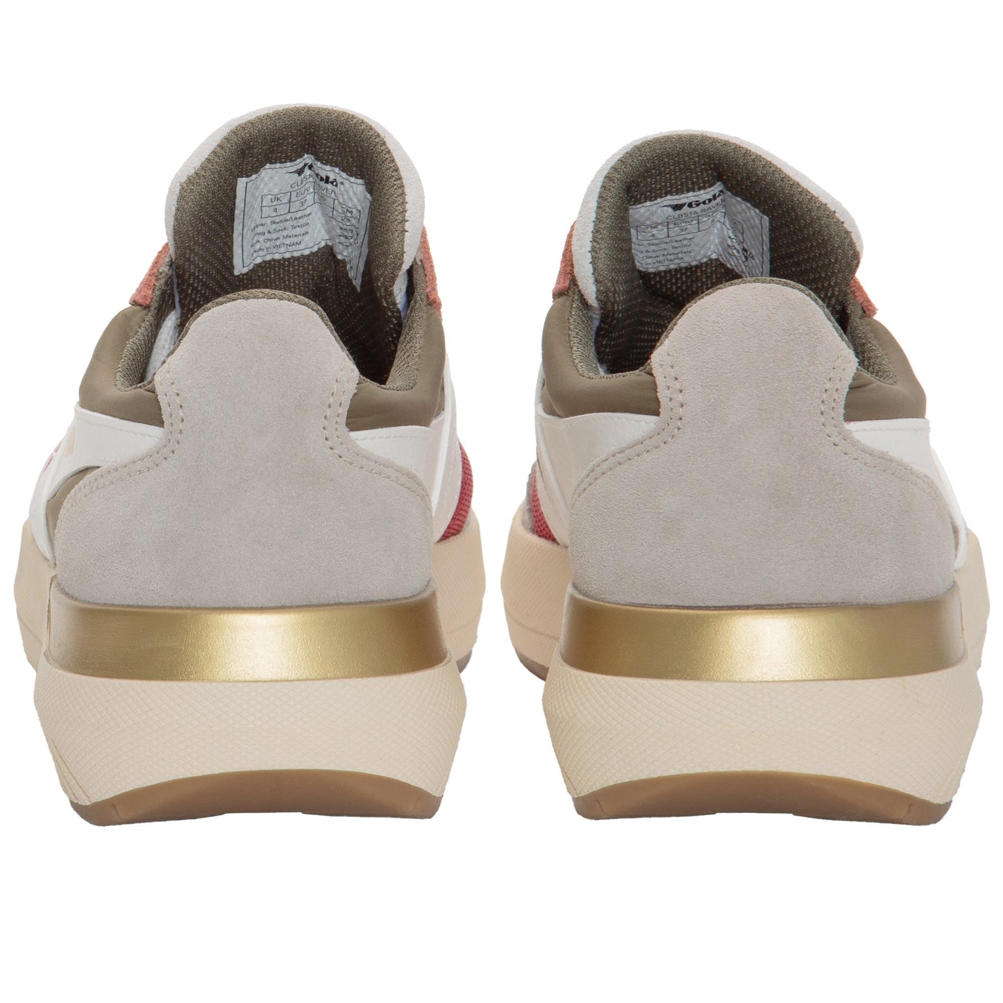 GOLA WOMEN RAVEN RASPBERRY/KHAKI/FEATHER GREY