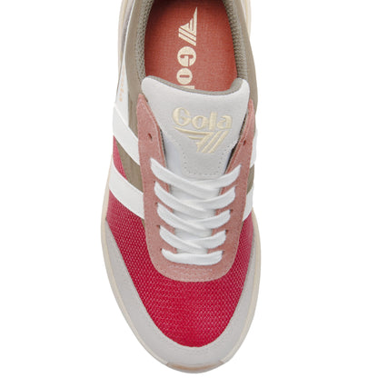 GOLA WOMEN RAVEN RASPBERRY/KHAKI/FEATHER GREY