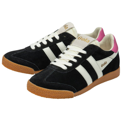 GOLA WOMEN ELAN TRAINER BLACK/OFF WHITE/FUCHSIA