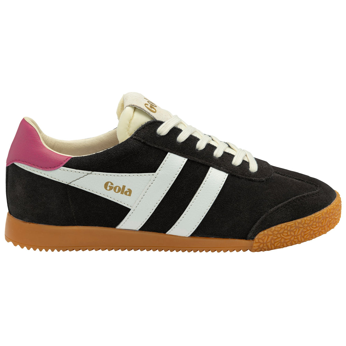 GOLA WOMEN ELAN TRAINER BLACK/OFF WHITE/FUCHSIA