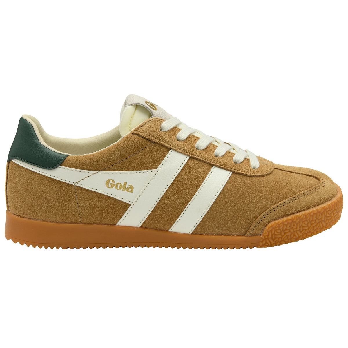 GOLA WOMEN ELAN TRAINER BROWN SUGAR/OFF WHITE/EVERGREEN