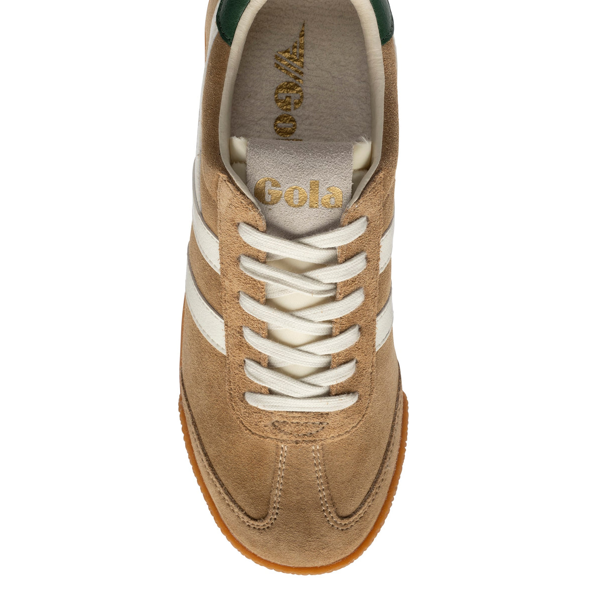 GOLA WOMEN ELAN TRAINER BROWN SUGAR/OFF WHITE/EVERGREEN