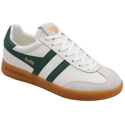 GOLA WOMEN CYCLONE LEATHER WHITE/EVERGREEN/GUM