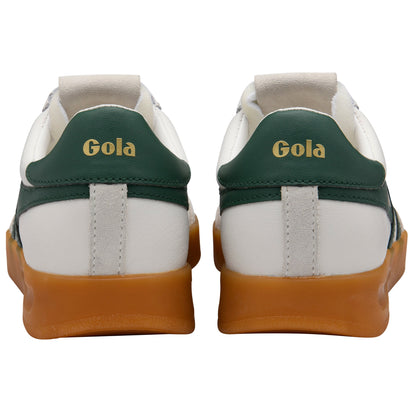 GOLA WOMEN CYCLONE LEATHER WHITE/EVERGREEN/GUM