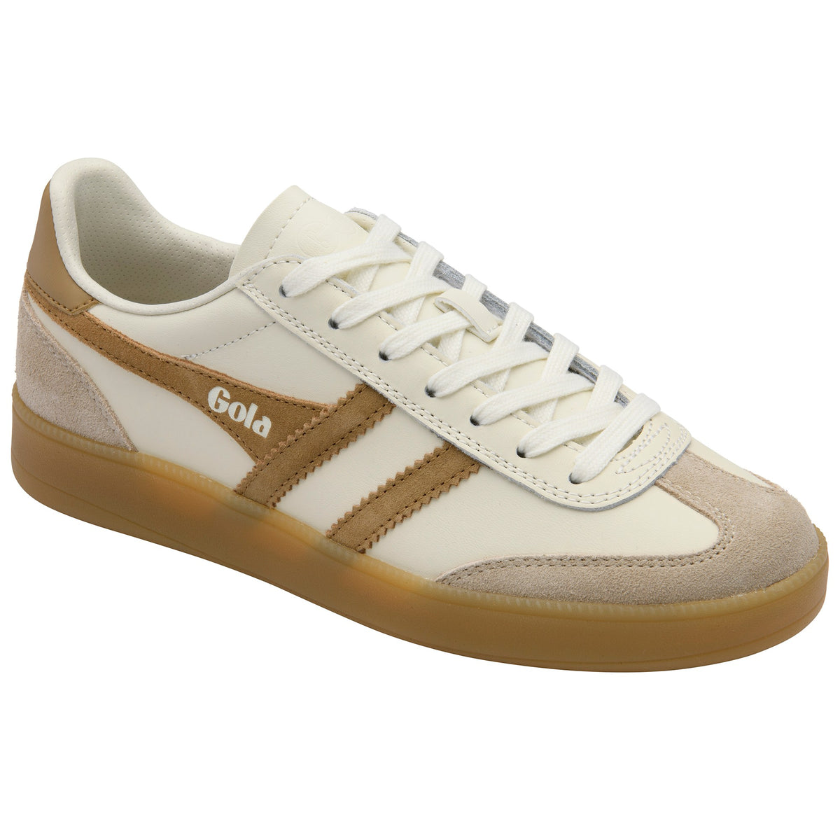 GOLA WOMEN VIPER LEATHER OFF WHITE/BONE/LIGHT CARAMEL/G