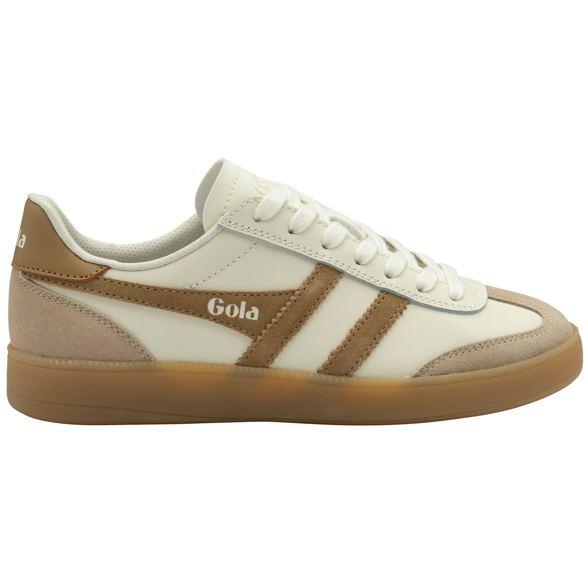 GOLA WOMEN VIPER LEATHER OFF WHITE/BONE/LIGHT CARAMEL/G