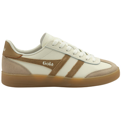 GOLA WOMEN VIPER LEATHER OFF WHITE/BONE/LIGHT CARAMEL/G