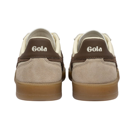 GOLA WOMEN VIPER LEATHER TRAINER OFF WHITE/BONE/OTTER/GUM