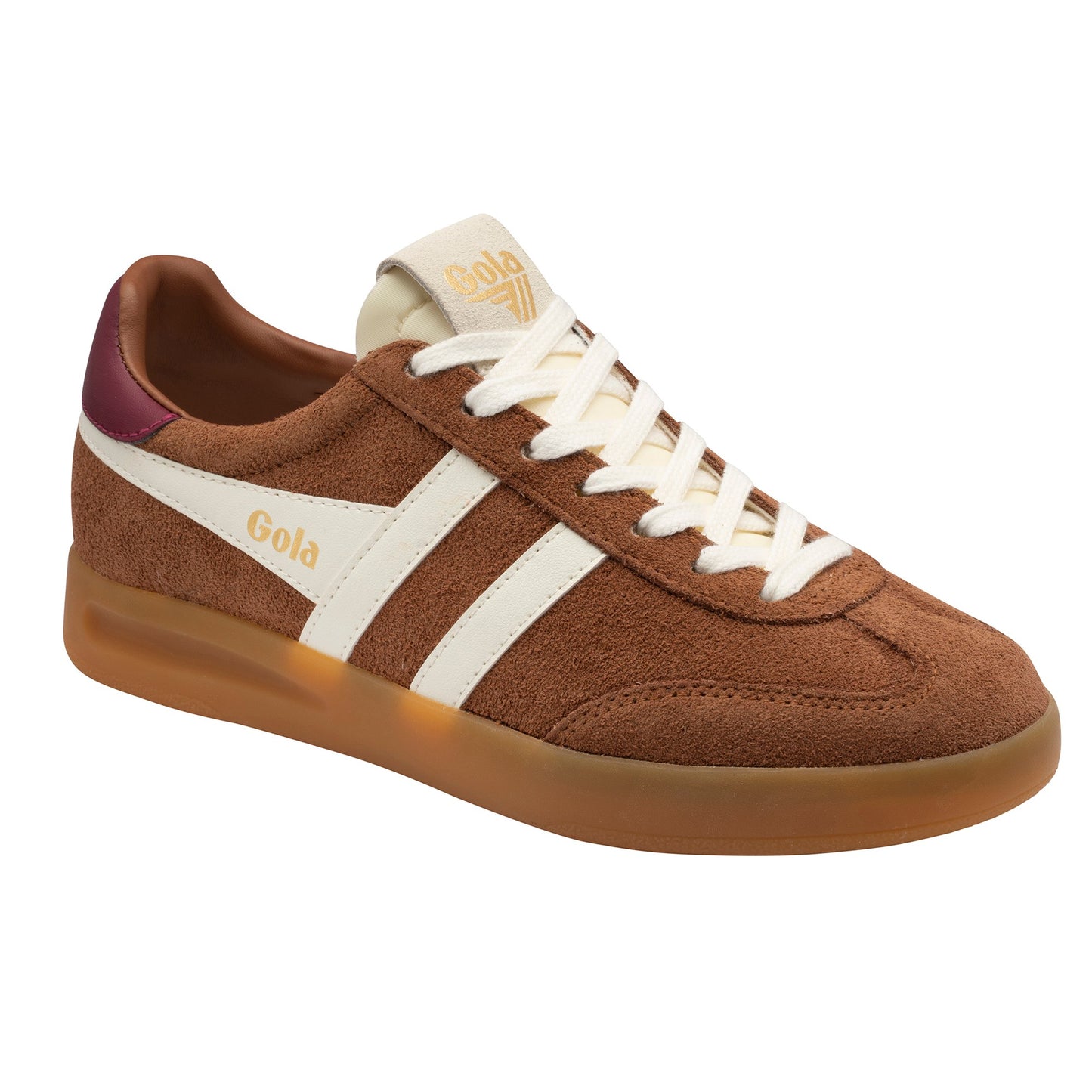 GOLA WOMEN CYCLONE TRAINER UMBER/OFF WHITE/CERISE/GUM