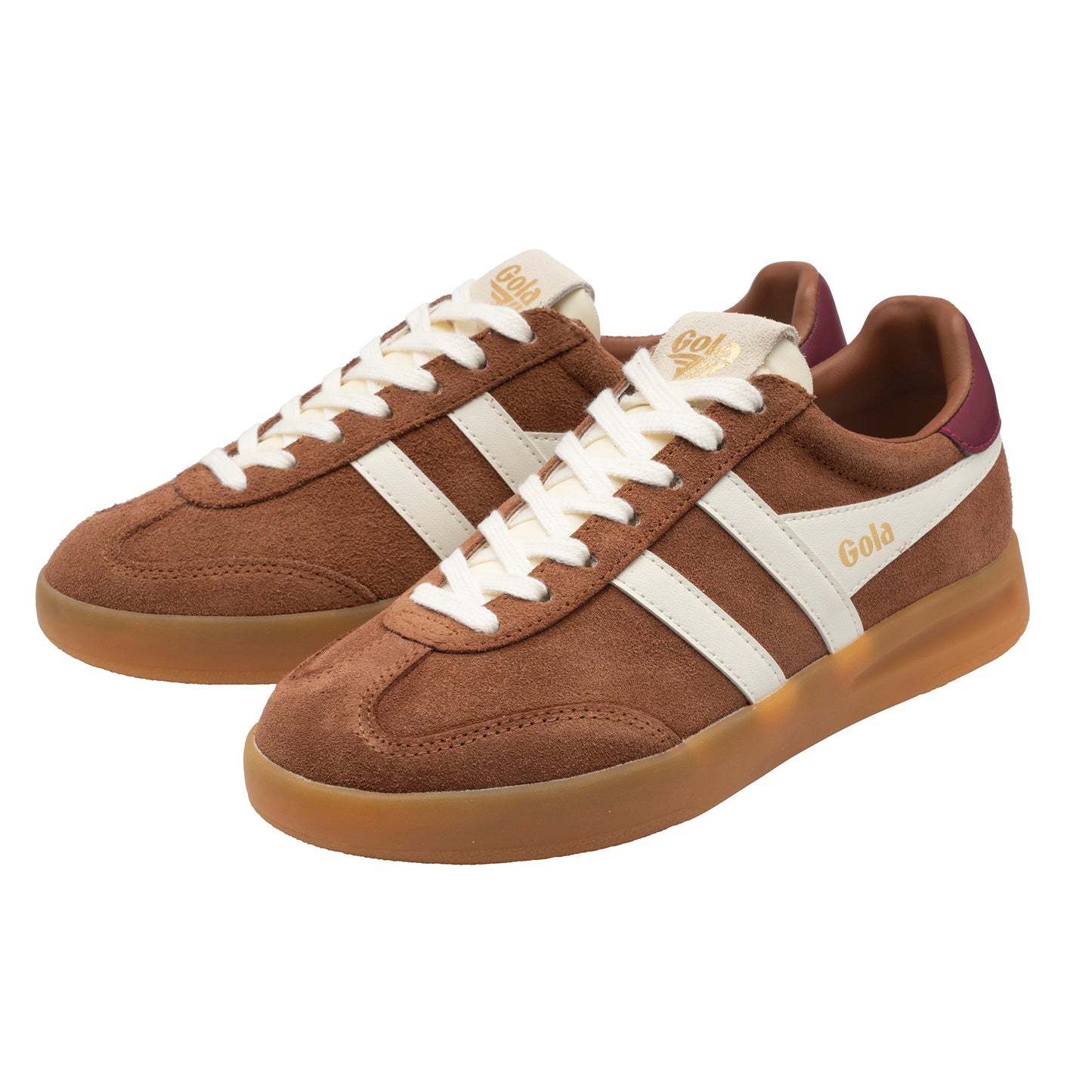 GOLA WOMEN CYCLONE TRAINER UMBER/OFF WHITE/CERISE/GUM