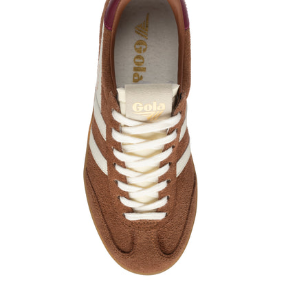 GOLA WOMEN CYCLONE TRAINER UMBER/OFF WHITE/CERISE/GUM